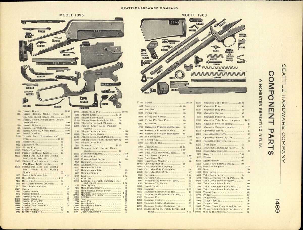 winchester model 94 pre 64 parts diagram