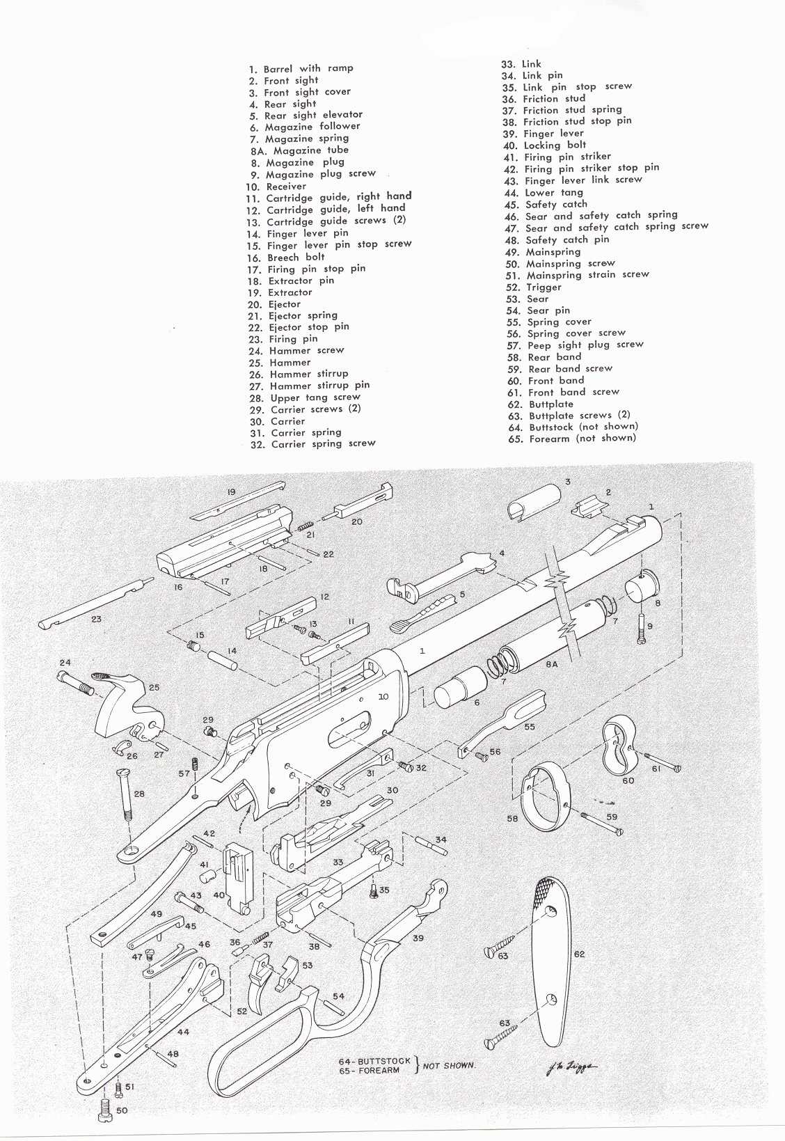 winchester sx3 parts diagram