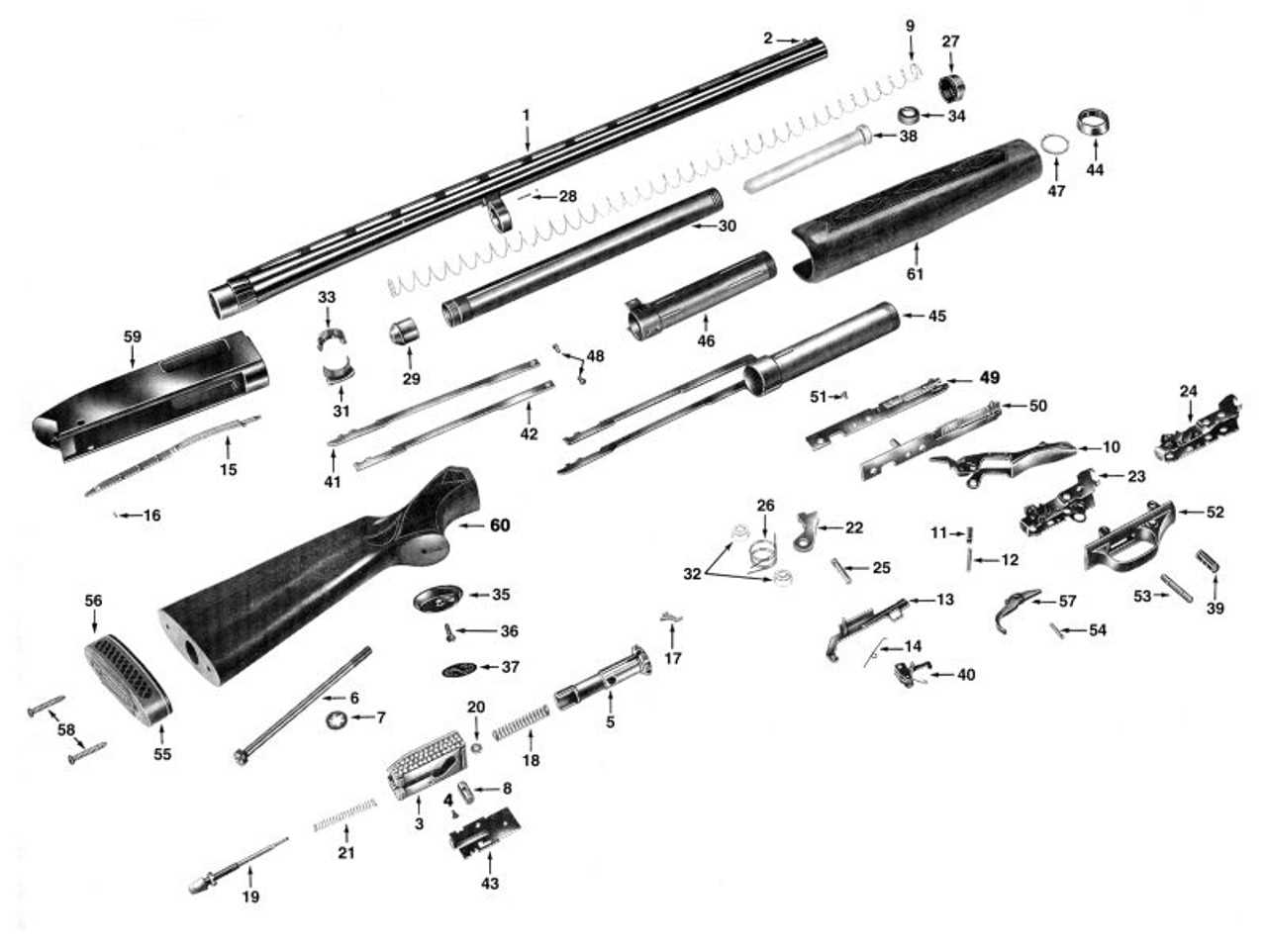 winchester sxp parts diagram