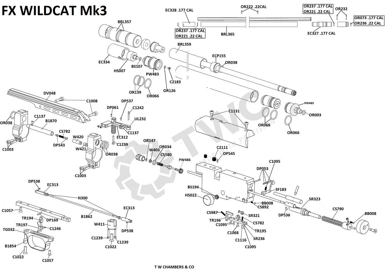 winchester wildcat parts diagram