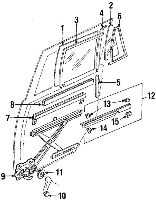 window regulator parts diagram