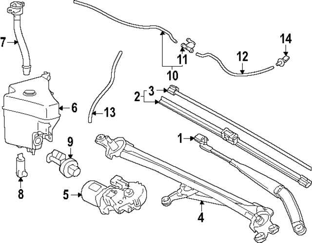 wiper motor parts diagram