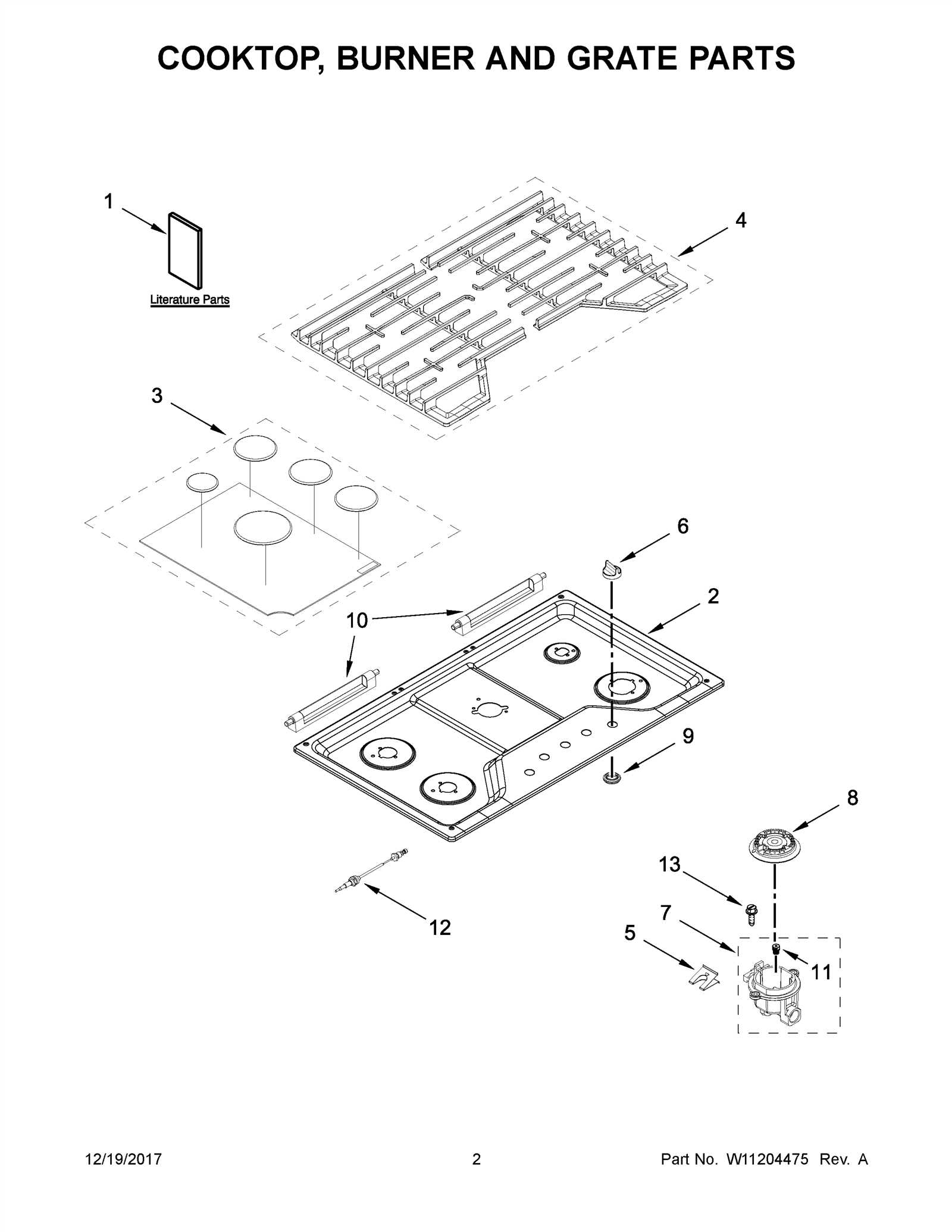 wolf gas range parts diagram