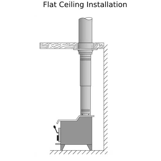 wood stove pipe parts diagram