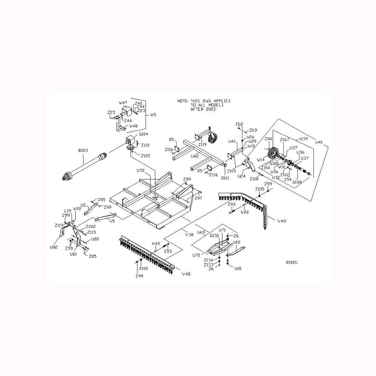 woods bush hog parts diagram