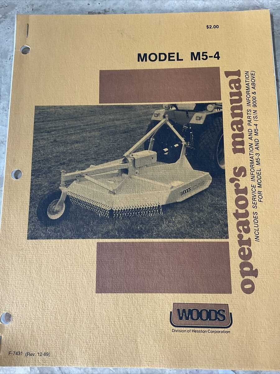 woods m5 parts diagram