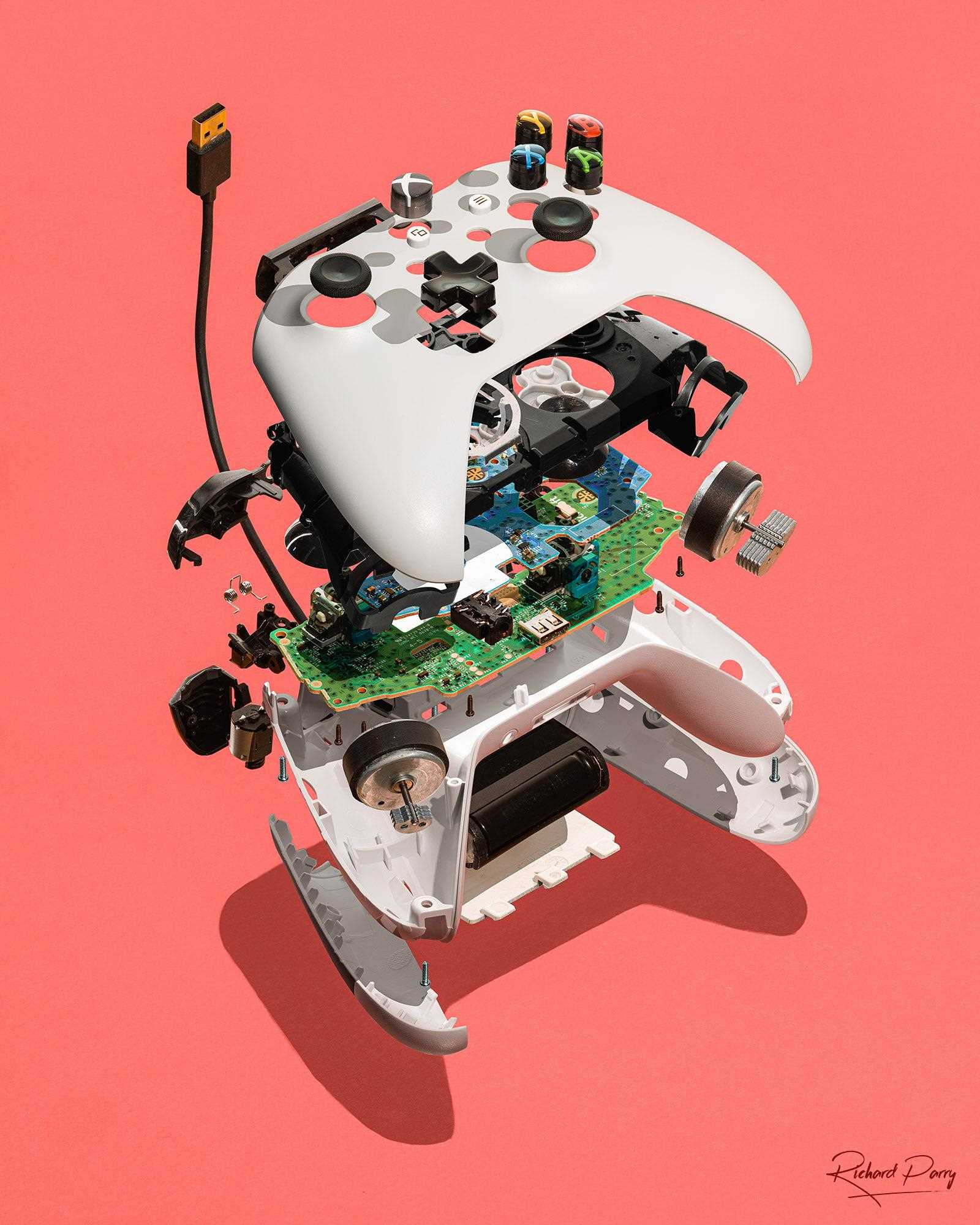 xbox 360 controller parts diagram