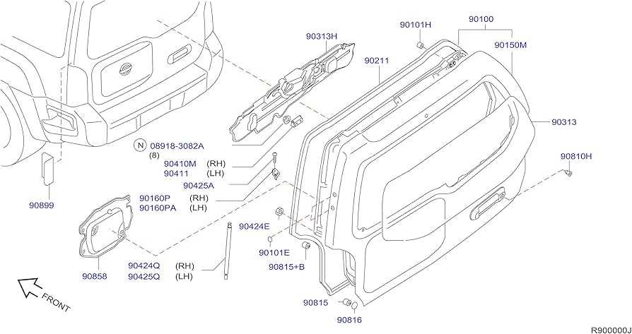 xterra parts diagram