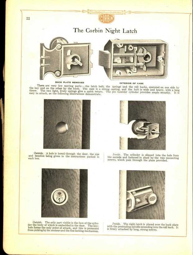 yale door lock parts diagram