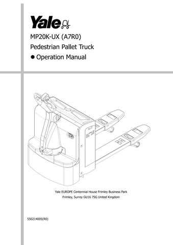 yale electric pallet jack parts diagram