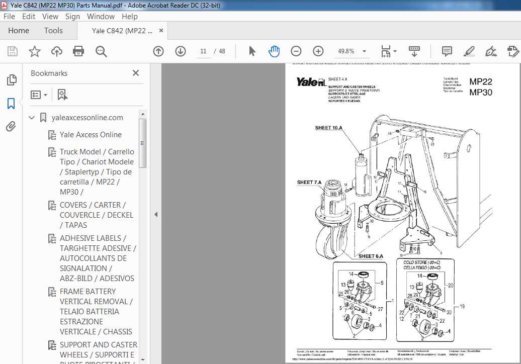 yale electric pallet jack parts diagram