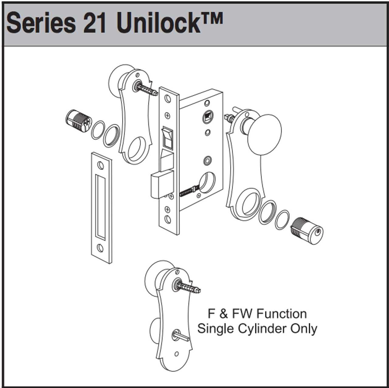 yale lock parts diagram