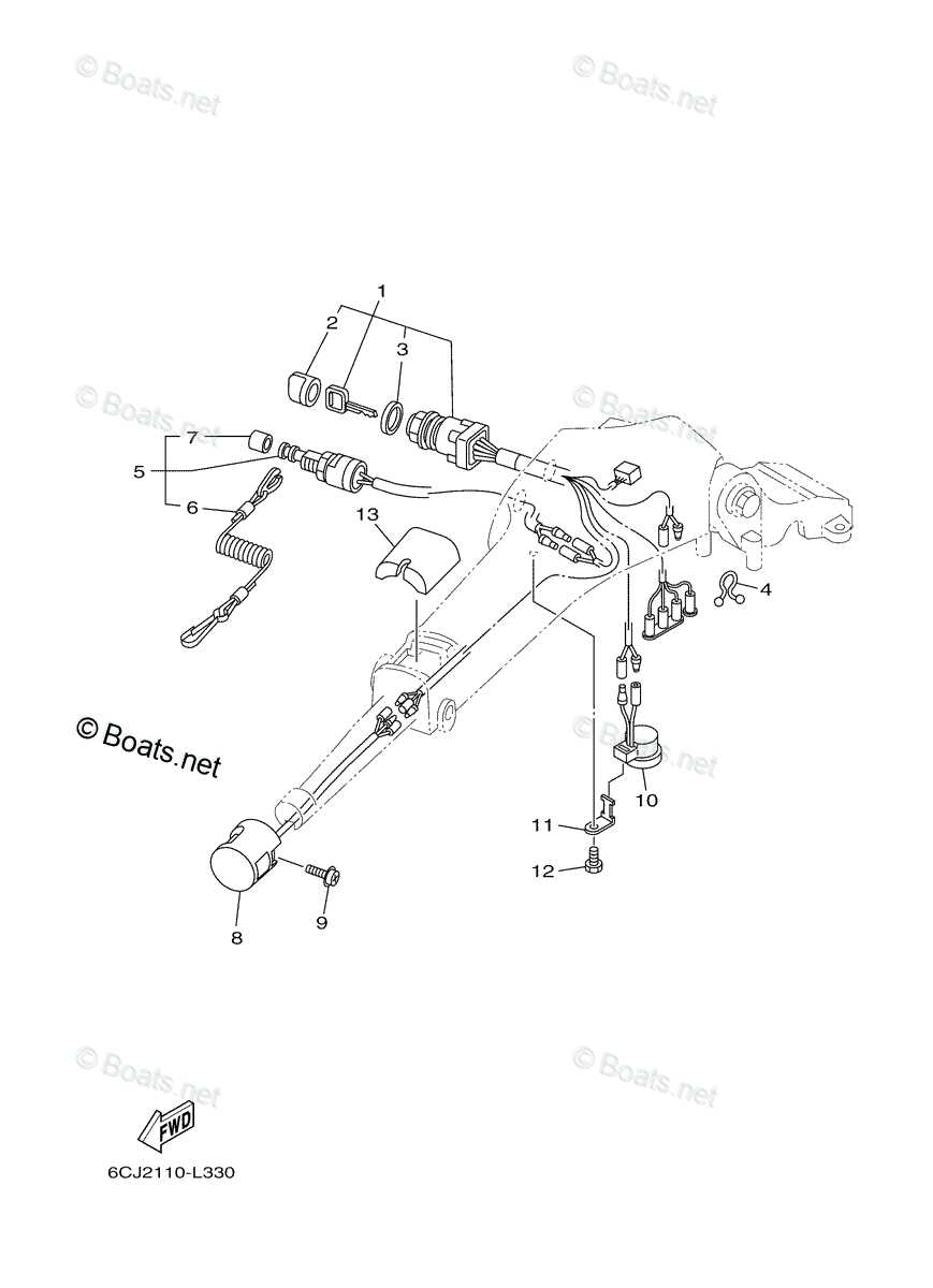 yamaha 25 hp outboard parts diagram