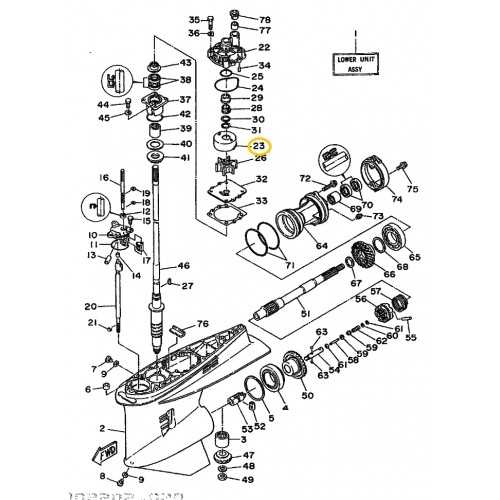 yamaha 250 outboard parts diagram