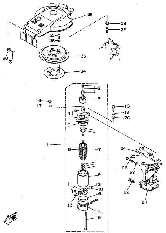 yamaha 30 hp outboard parts diagram