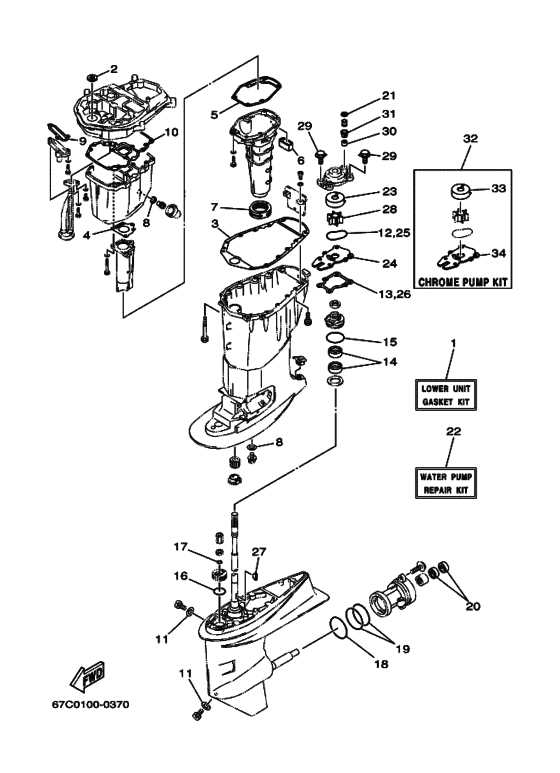 yamaha 40 hp outboard parts diagram