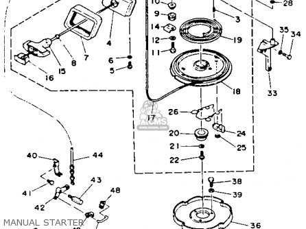 yamaha 40 hp outboard parts diagram