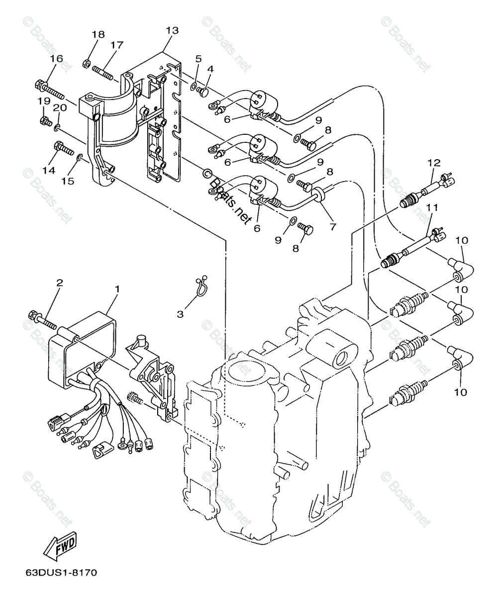 yamaha 40 hp outboard parts diagram