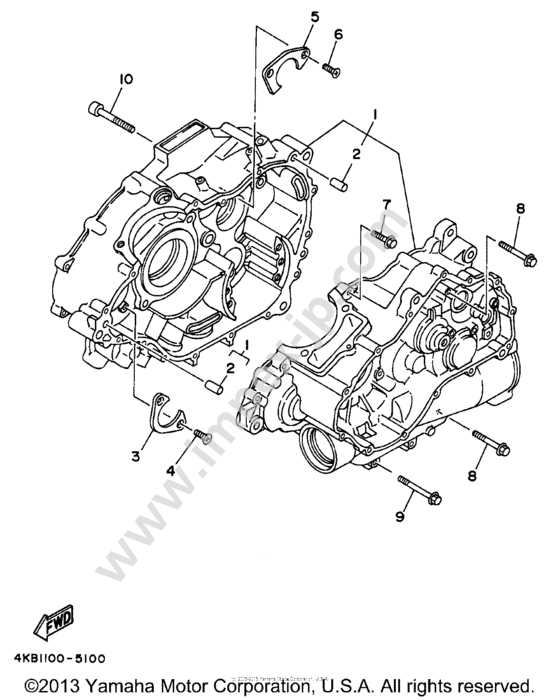 yamaha atv parts diagram