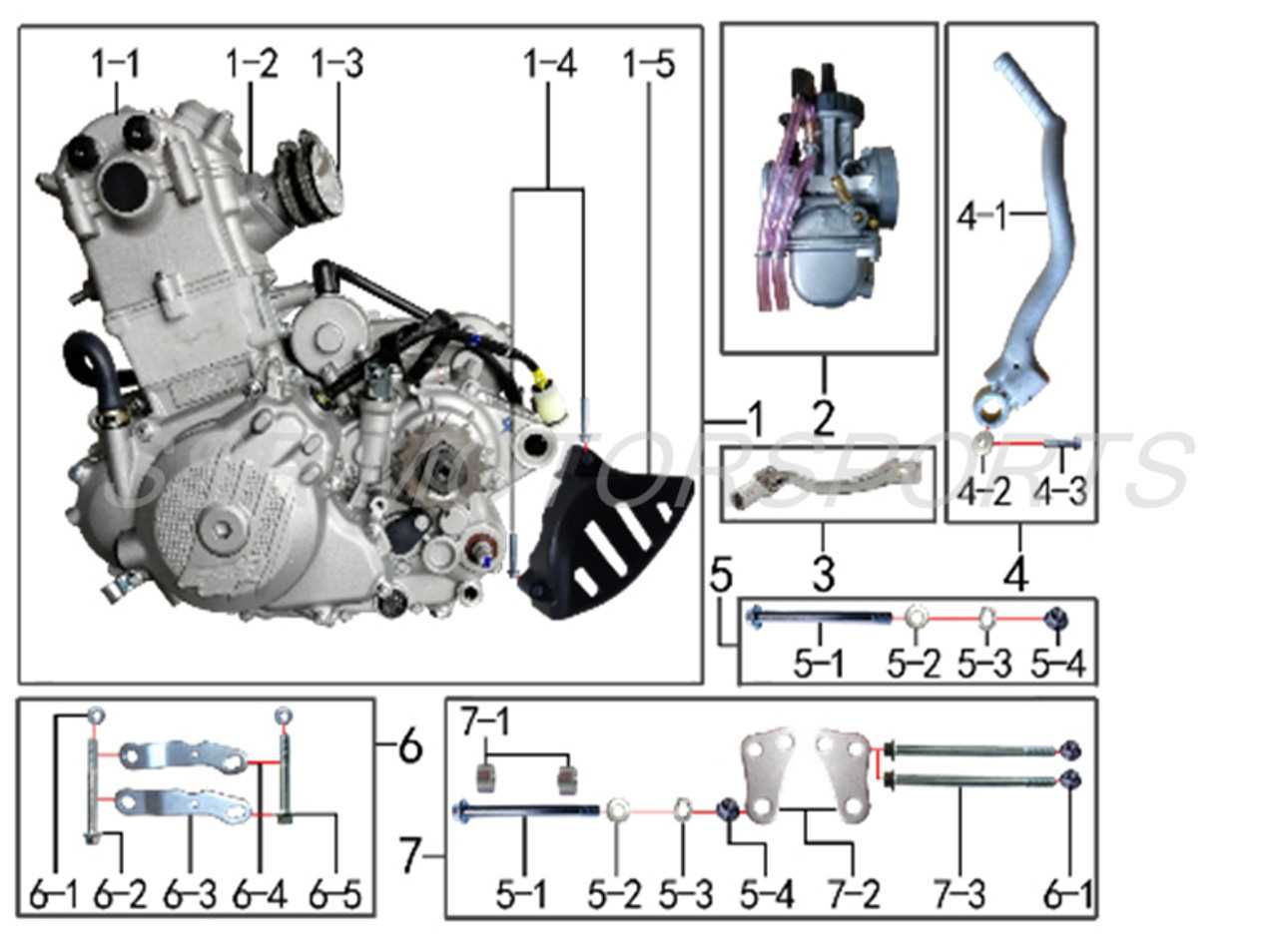 yamaha golf cart engine parts diagram