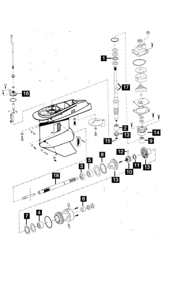 yamaha lower unit parts diagram