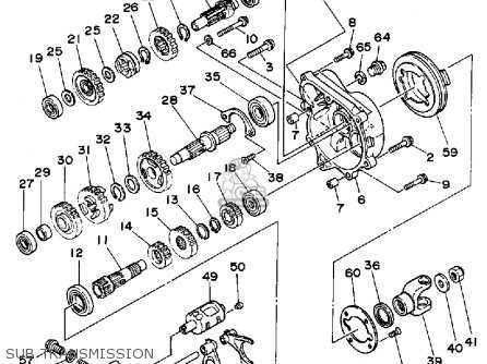 yamaha moto 4 parts diagram