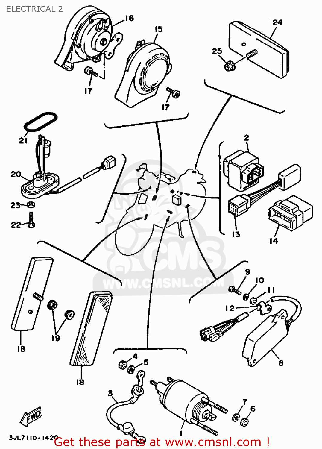 yamaha virago 750 parts diagram