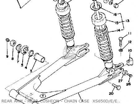 yamaha xs650 parts diagram