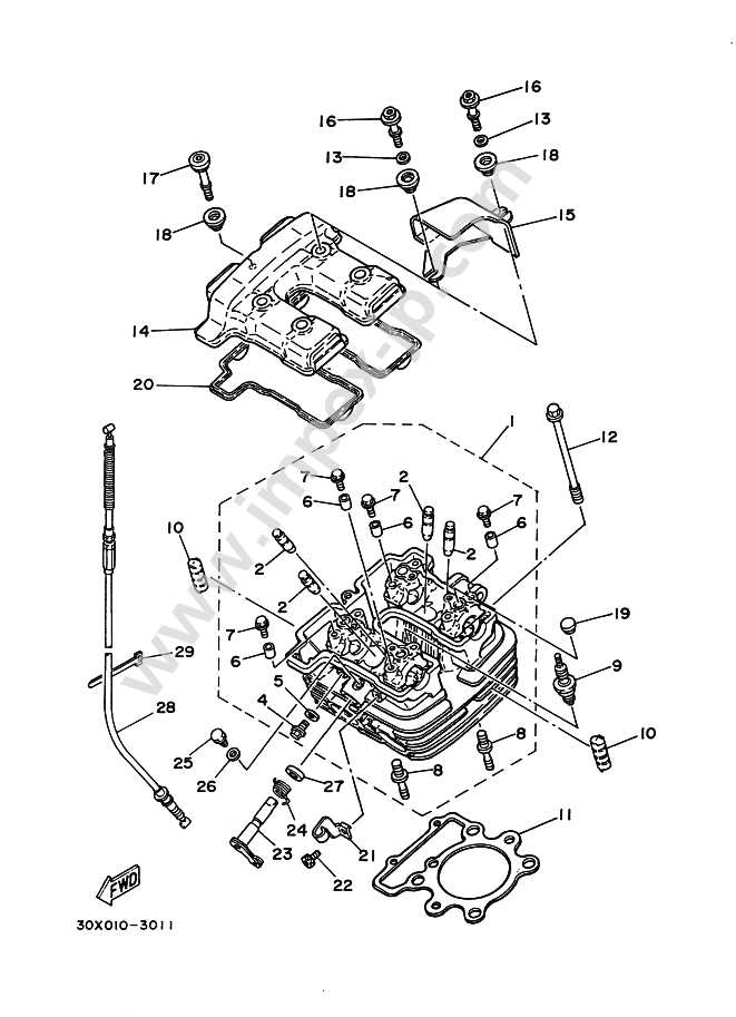 yamaha xt250 parts diagram