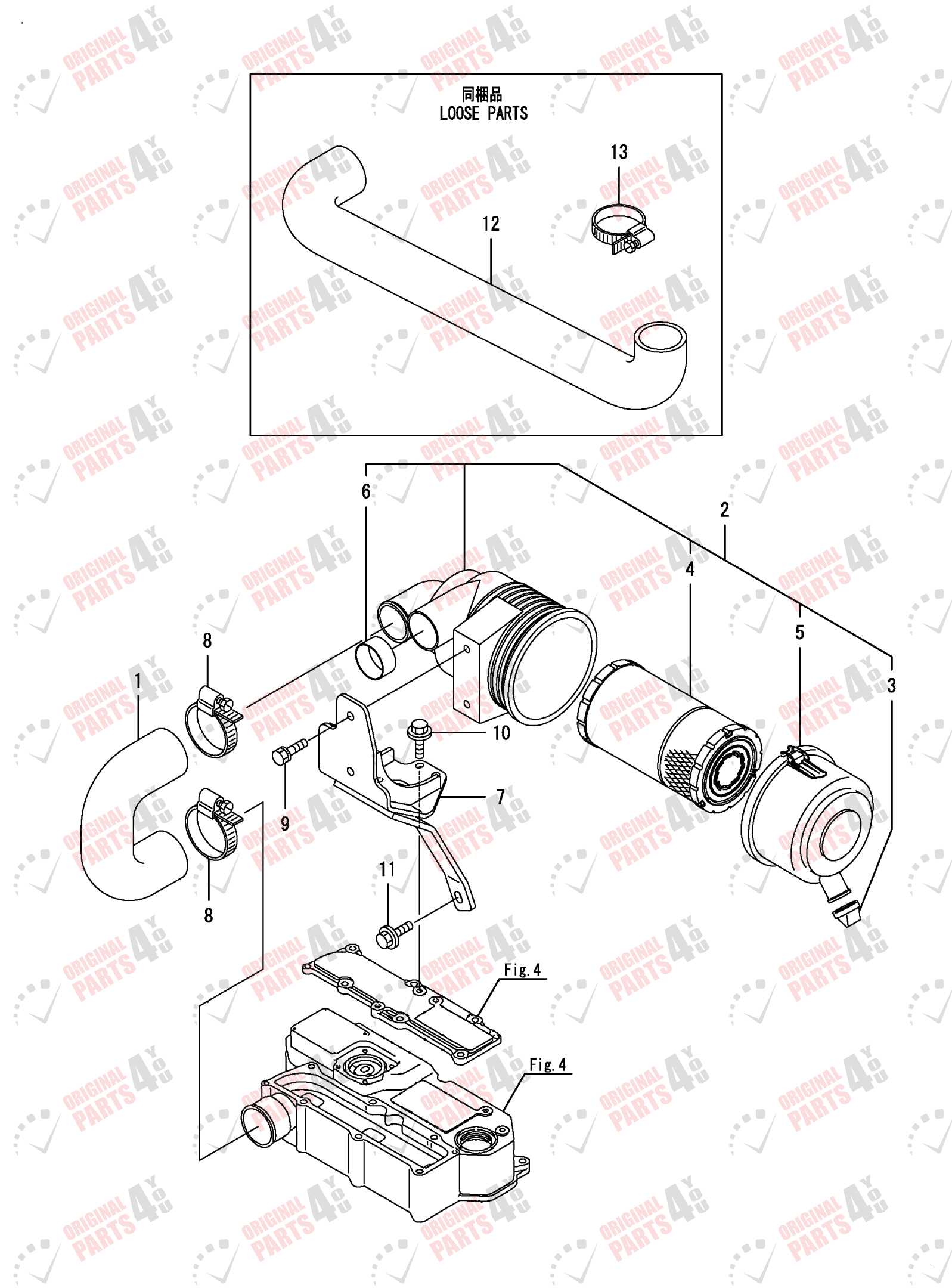 yanmar 3tnv80f parts diagram