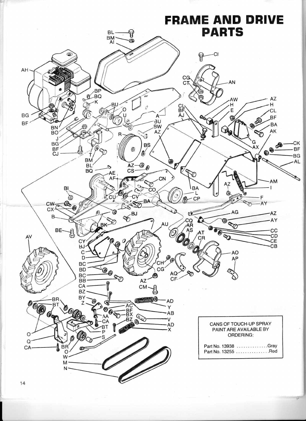 yard man tiller parts diagram