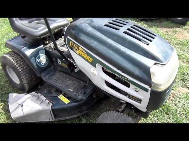 yardworks riding lawn mower parts diagram