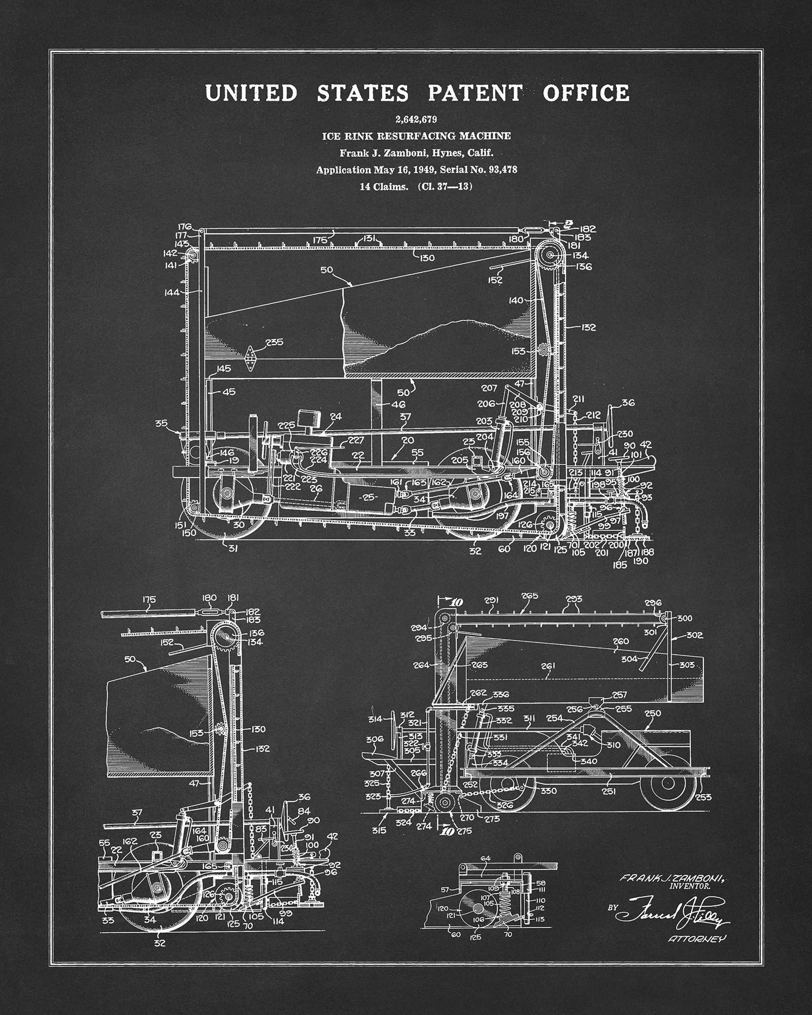 zamboni parts diagram