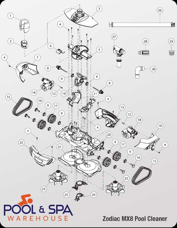 zodiac mx8 parts diagram