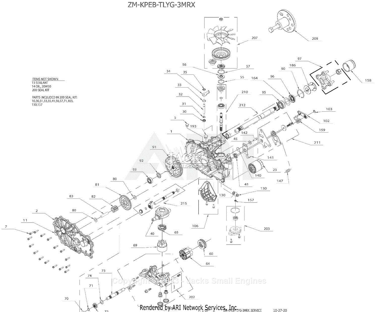 zt 3100 parts diagram