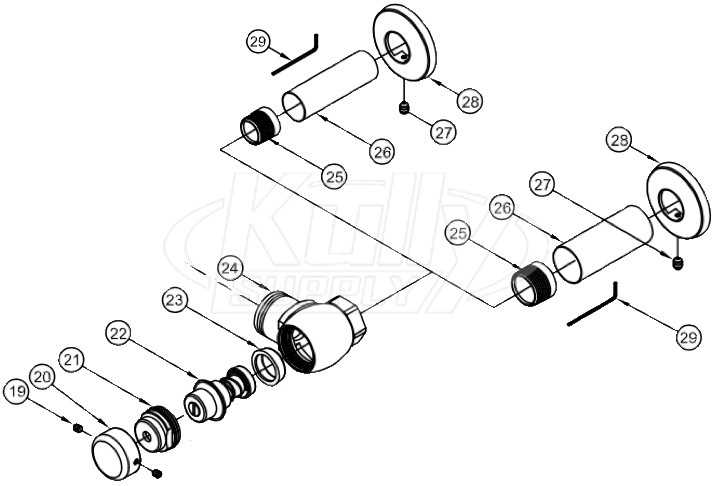 zurn flush valve parts diagram