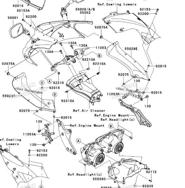 zx10r parts diagram