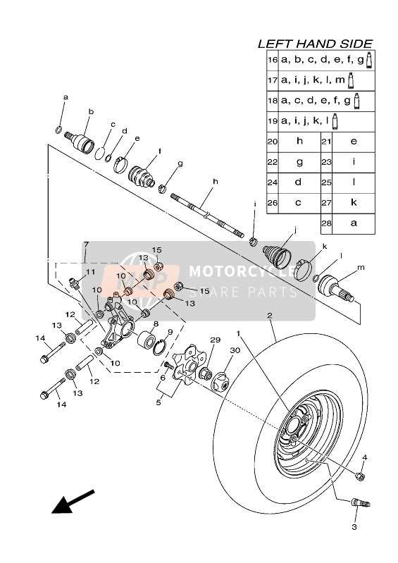 yamaha kodiak 700 parts diagram