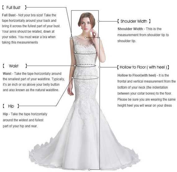 parts of a wedding dress diagram