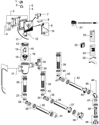 toilet flush valve parts diagram