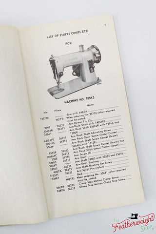singer 99k parts diagram