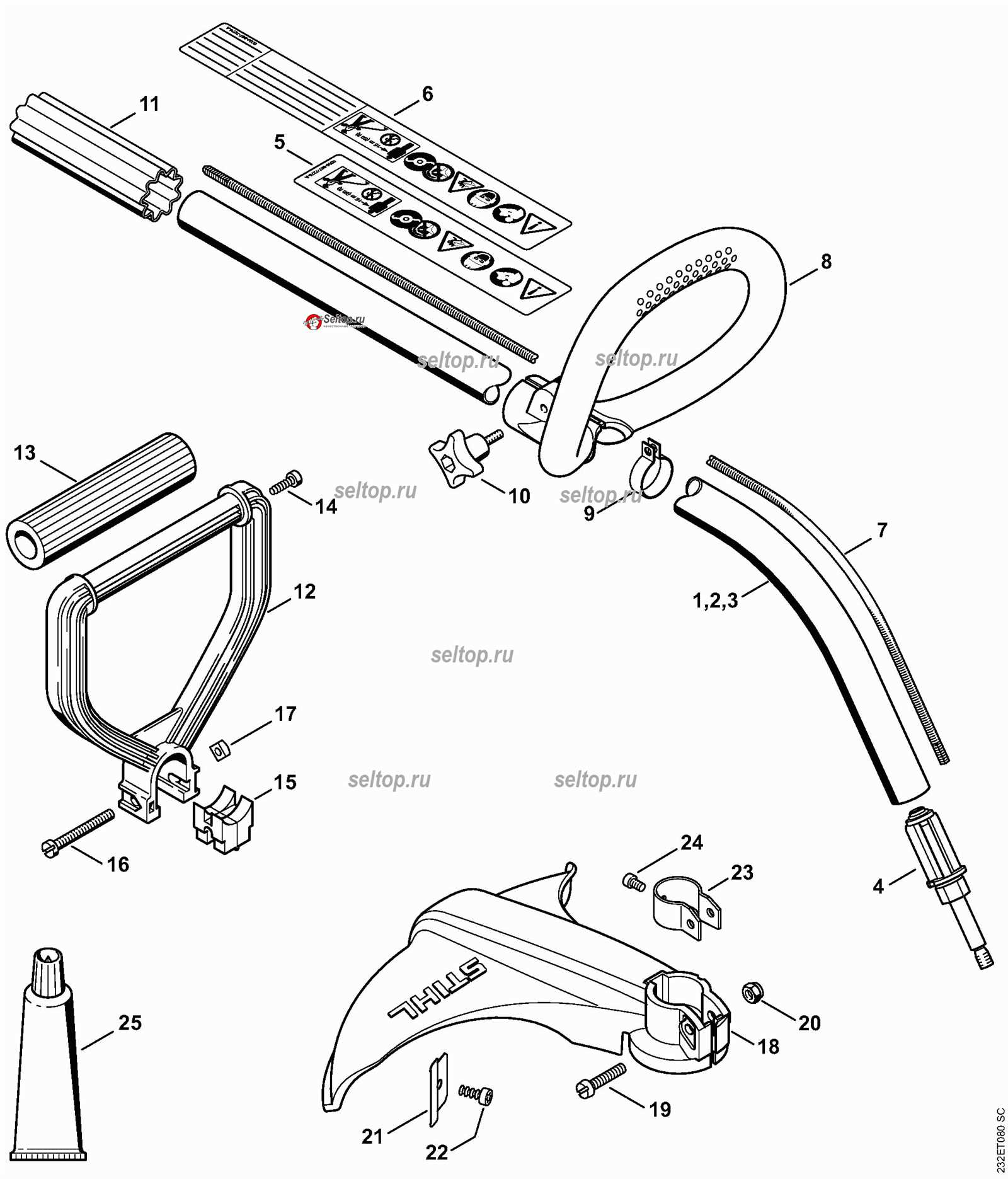 stihl fs 46 trimmer parts diagram