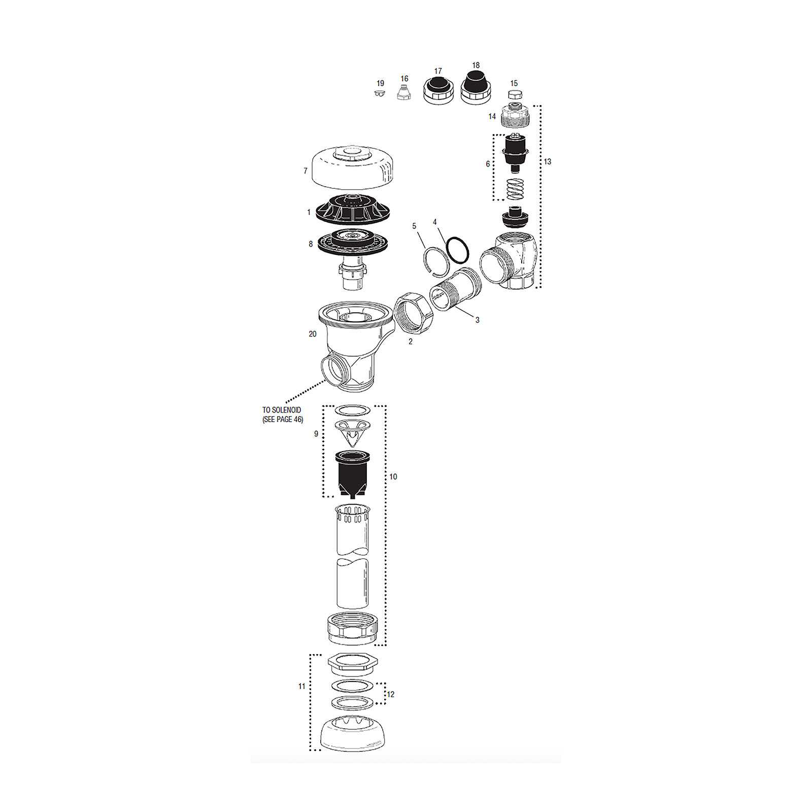 sloan valve parts diagram