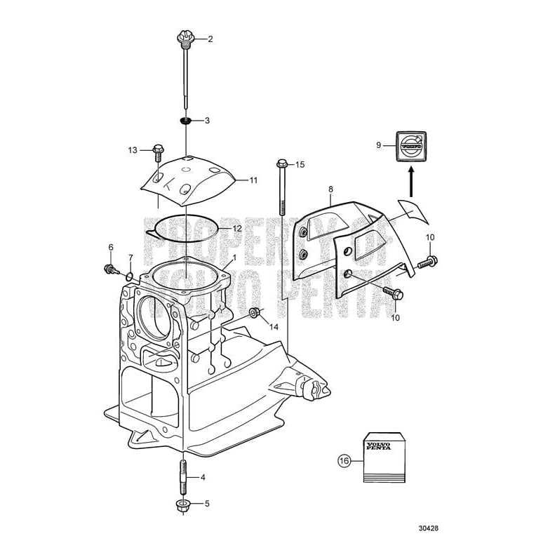 volvo penta 5.0 parts diagram