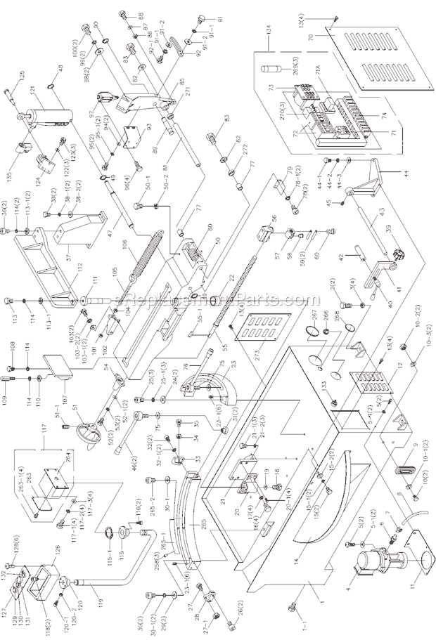 cuisinart em 100 parts diagram