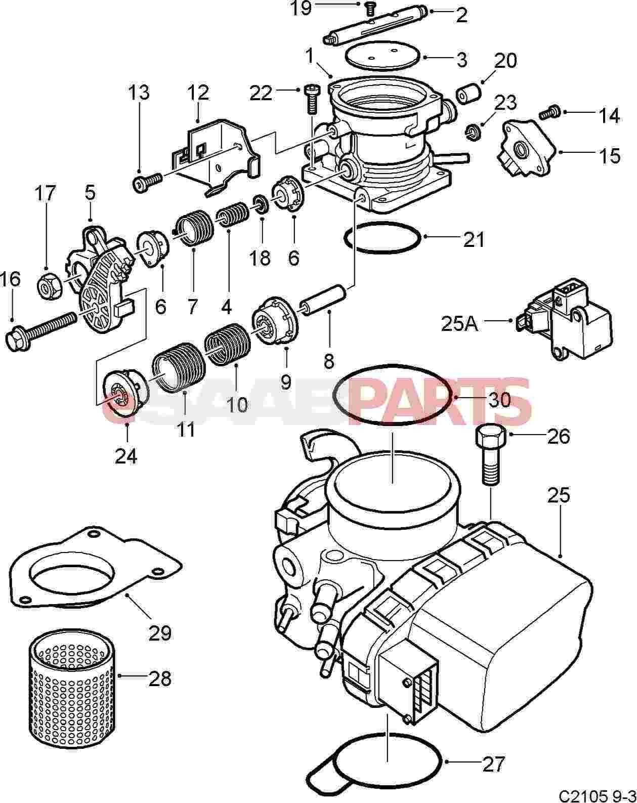 throttle parts diagram