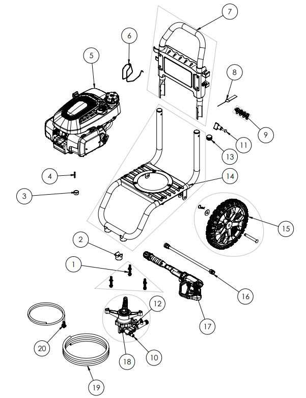 sears lawn mower parts diagram