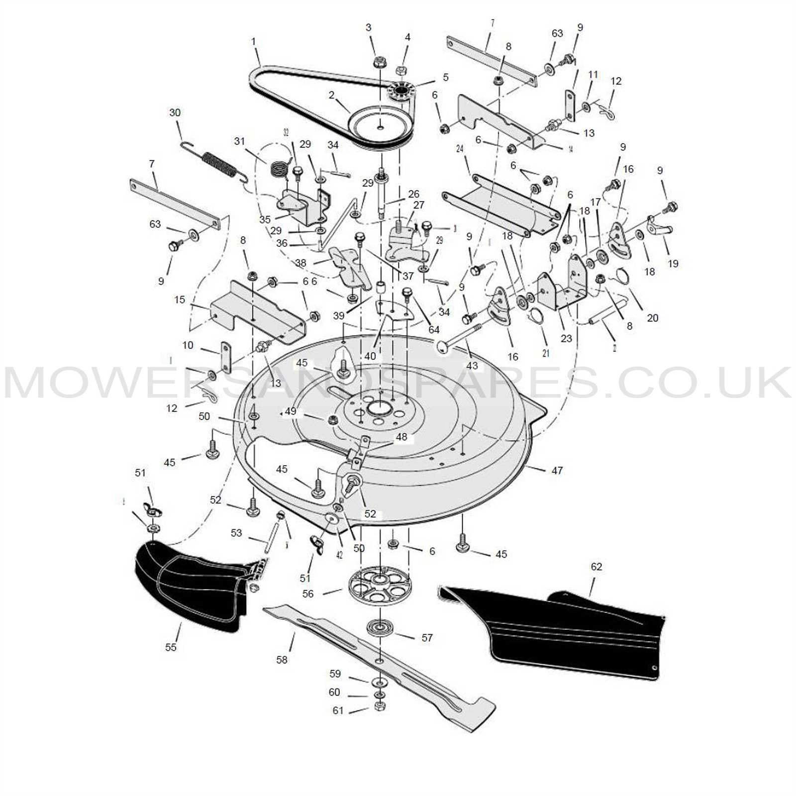 ransomes mower parts diagram