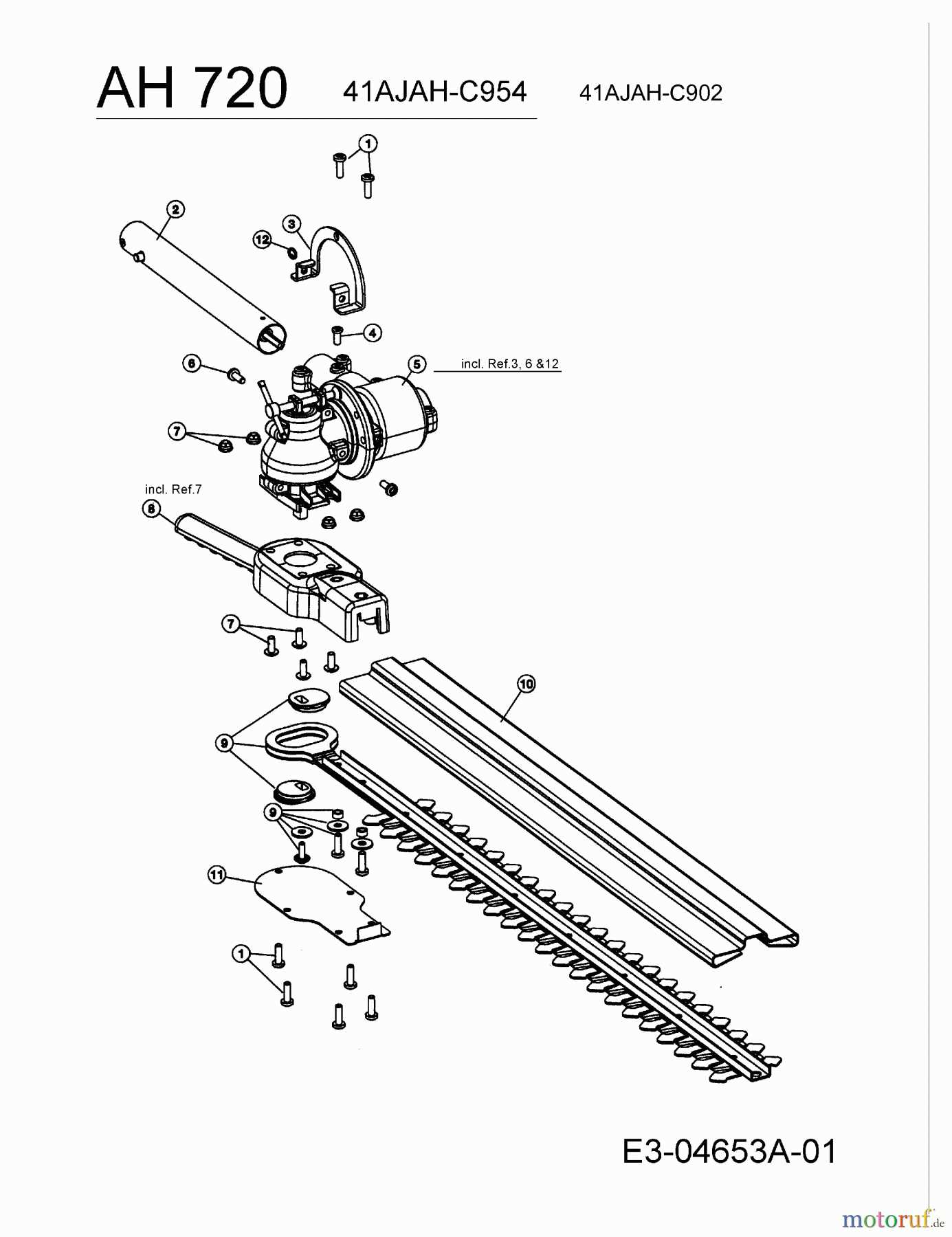 stihl km 130 parts diagram