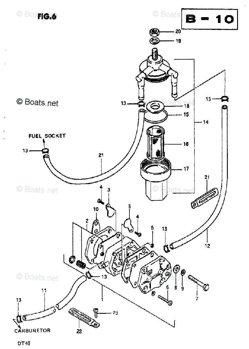 suzuki dt15 parts diagram